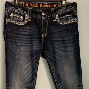 Rock Revival Ruella Cuff Skinny womens jeans.